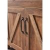 WESOME Modern Farmhouse Double Barn Door Accent Cabinet;  31 Inch