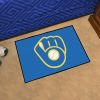 MLB - Milwaukee Brewers "Glove" Starter Rug 19"x30"