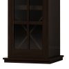 Modern Glass Door Wine Cabinet with Three-Layer Design, with Drawer and X-Shaped Wine Rack, for Living Room, Kitchen, Dining Room, Bar