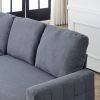 FX 78.8" Reversible Sleeper Combo Sofa with Pullout Bed, Comfortable Linen L-Shaped Combo Sofa Sofa Bed, Living Room Furniture Sets for Tight Spaces