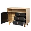 DRESSER CABINET BAR CABINET storge cabinet lockers PUHold handsLockers can be placed in the living room, bedroom, dining room, black+brown