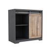 WESOME 31 Inch Farmhouse Barn Door Bar Cabinet For Living Room;  Dining Room